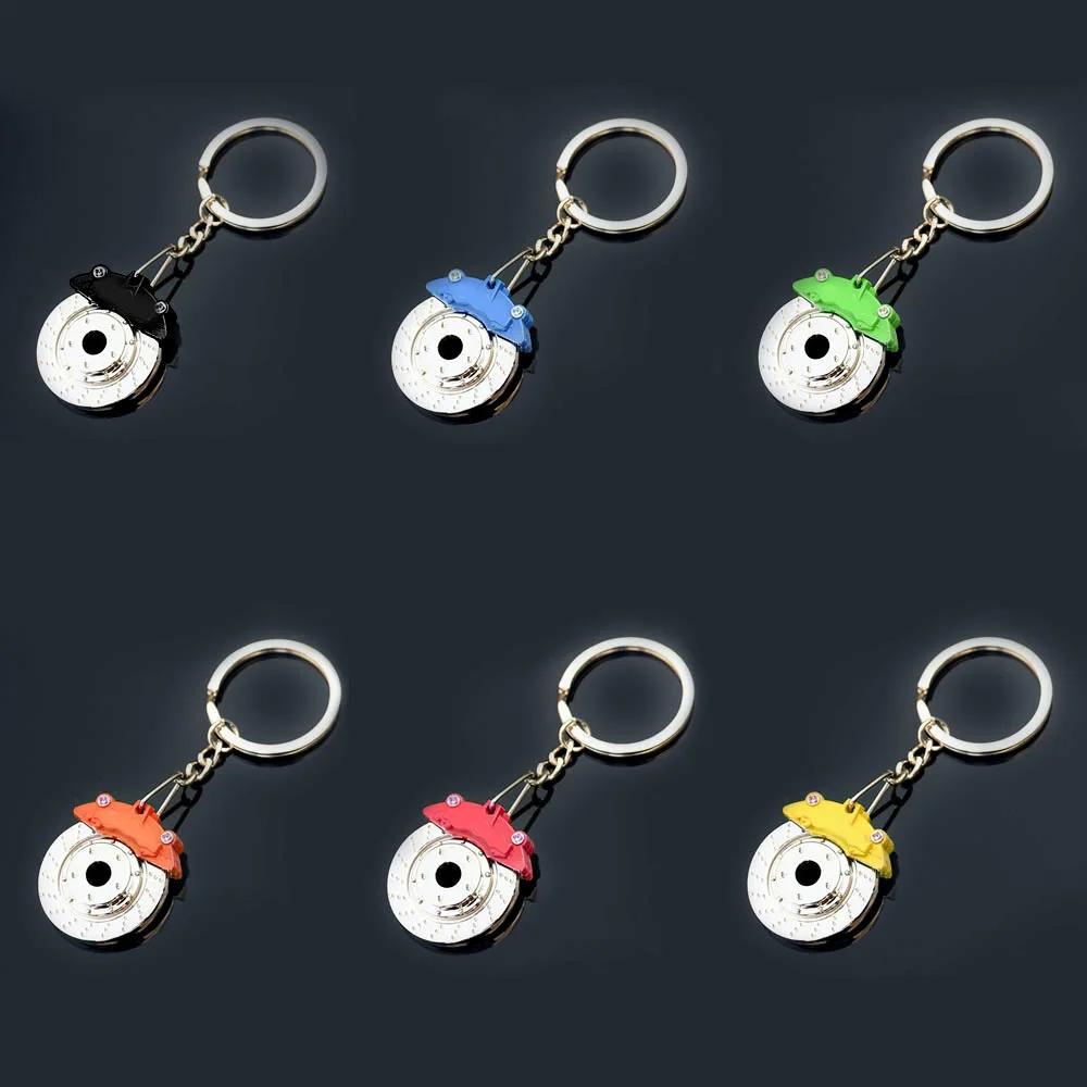 

3D Auto Part Metal Car Brake Disc Model Creative Keychain Keyfob Keyring Gifts