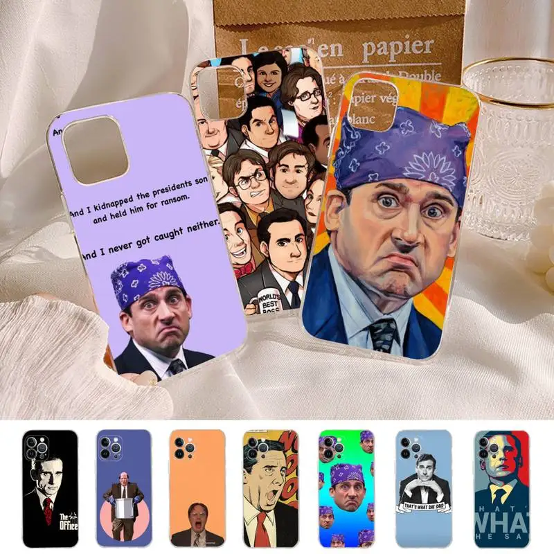 

Michael Scott The Office Phone Case For iPhone XR X XS Max 14 13 Pro Max 11 12 Mini 6 7 8 plus SE 2020 Printing Cover