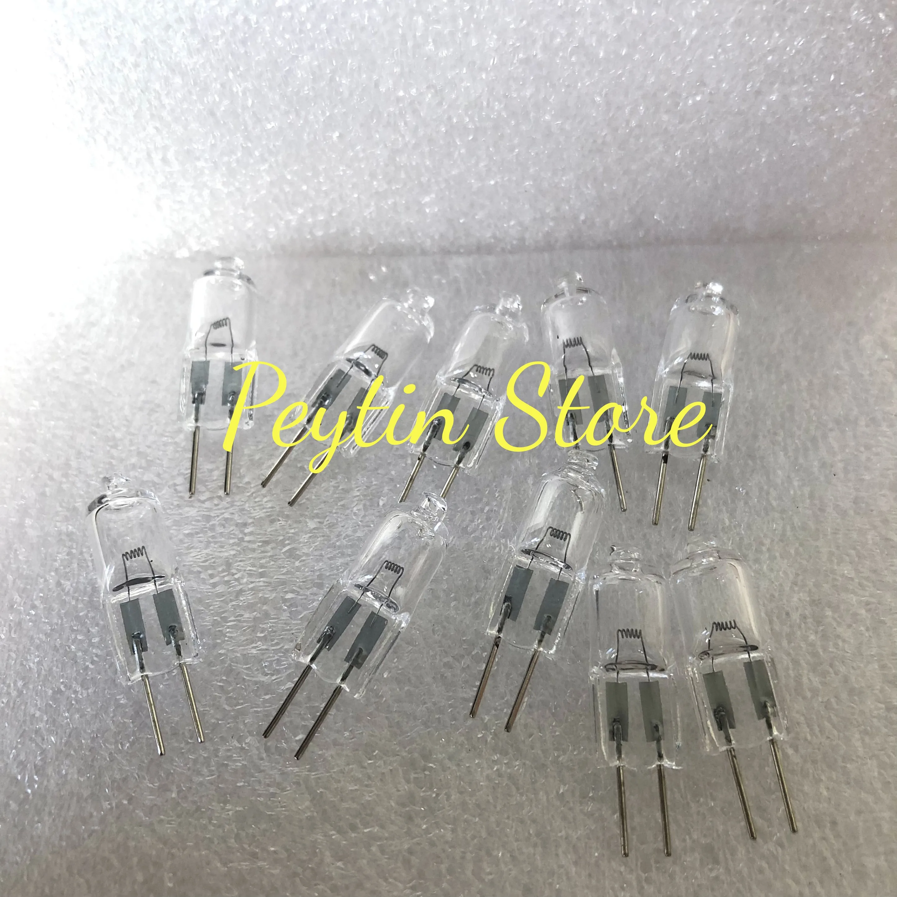 

10 шт., галогенные лампы для микроскопа, 24 В, 10 Вт, 15 Вт, 20 Вт, 35 Вт, 50 Вт