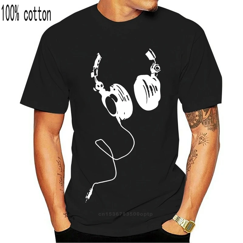 Мужская футболка с наушниками электро-домашняя музыка мужская рубашка для DJ-шоу