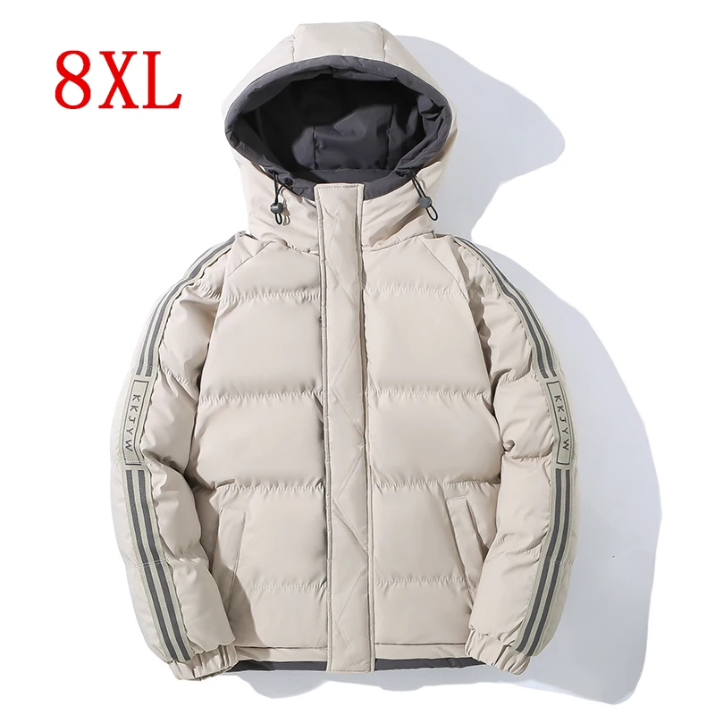 Plus Size 8XL High Quality Couple Outfit Waterproof Windproof Jacket Men's Breathable Hoodie Trench Coat Adventure Down Jacket