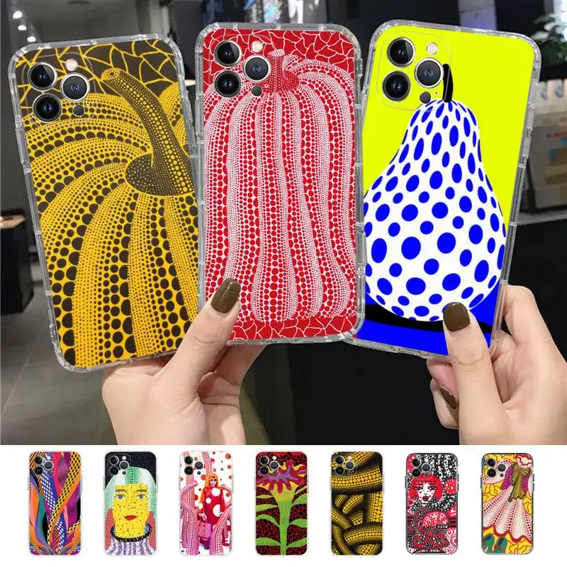 

Yayoi Kusama Art Phone Case For iPhone 14 11 12 13 Mini Pro XS Max Cover 6 7 8 Plus X XR SE 2020 Funda Shell