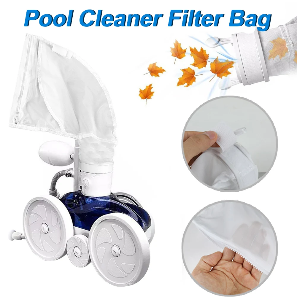 

Fine Mesh Bag Pullclose Vacuum Pool Swimming Pool Leaf Vacuum Cleaner Replacement Cleaning Tool Filter Bag PracticalPool Skimmer
