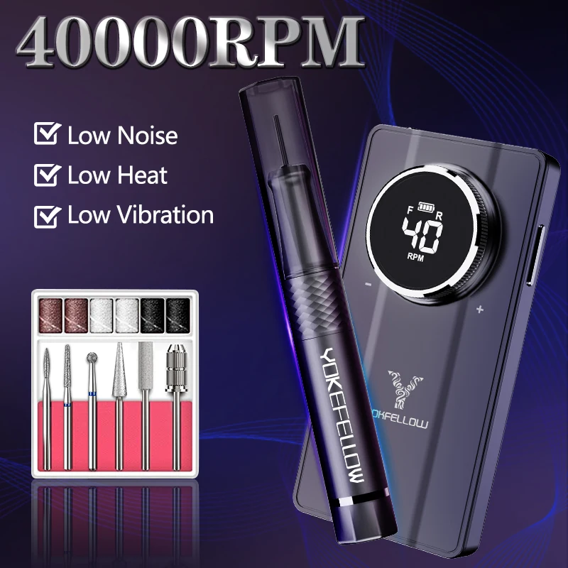 

Аппарат для маникюра с бесщеточным приводом, 40000 об./мин.