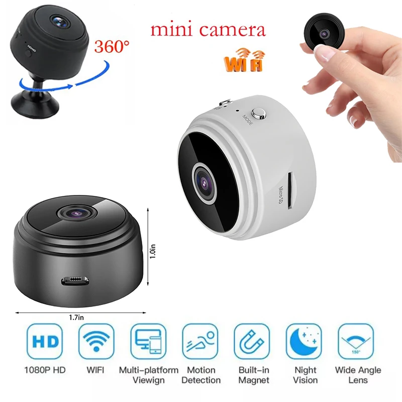

A9 Mini 1080P WiFi HD Camera IR Night Vision Home Security IP Surveillance Camera CCTV Motion Detection Wireless Camcorders