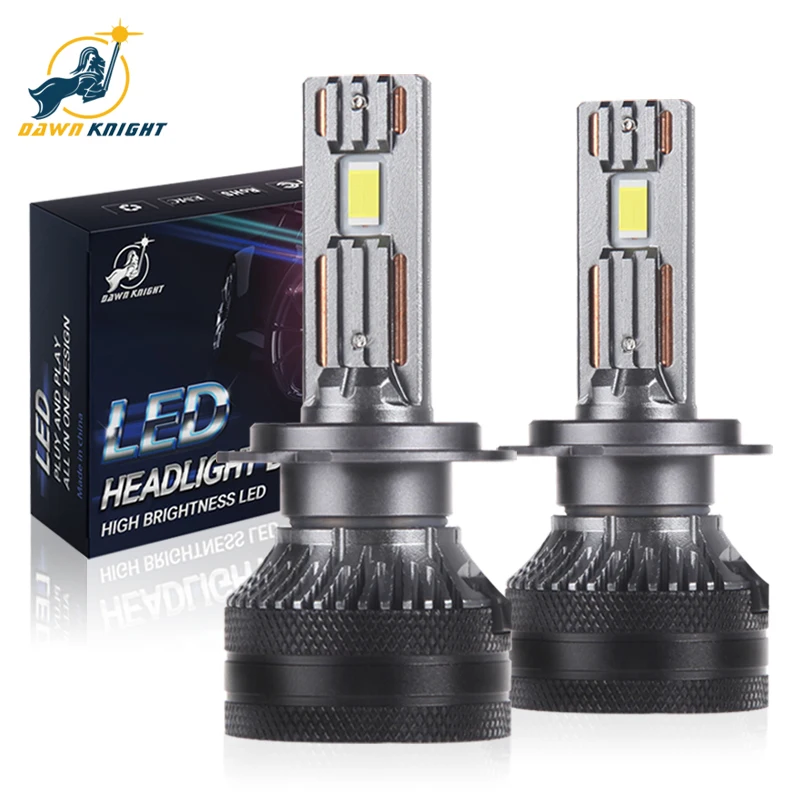 

DAWNKNIGHT K5C PLUS 140W H7 Светодиодные лампы 4300K LED H4 H11 HB3 9005 HB4 9006 K6C Светодиодные двойные медные трубки Противотуманные фары 12 В 2 шт.