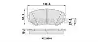 

For AB0388 ON brake pad L200 2019- CX 7-CX--