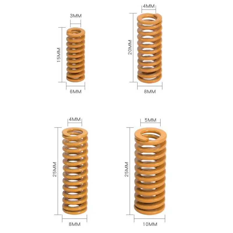 Лидер продаж Выравнивающая пружина для 3D принтера Anet GeeTech Ender 2/3/5 CR10 V2 детали весны