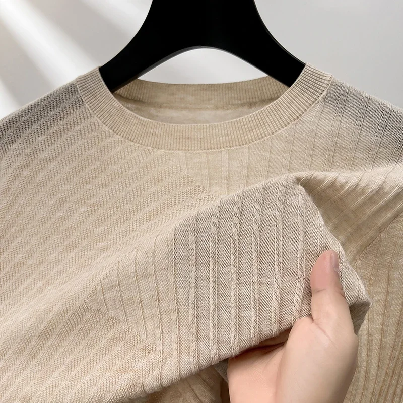 COZOK мужской тонкий свитер с круглым вырезом кашемировый осенняя мужская