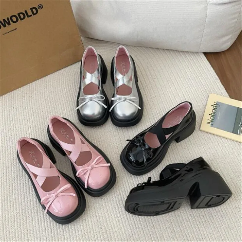 Туфли принцессы в стиле &quotЛолита&quot на платформе Мэри Джейн для девушек