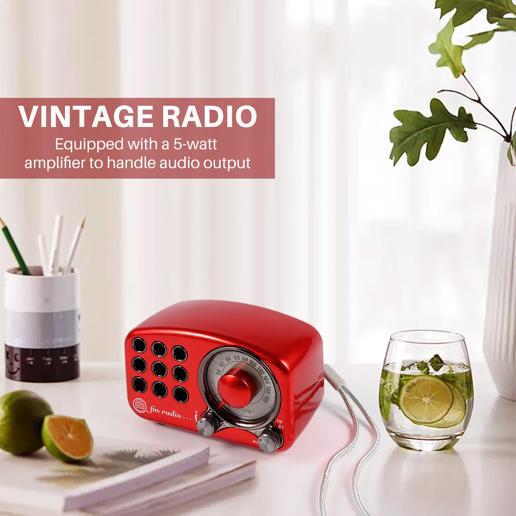 R919 Ретро-радио Bluetooth-динамик FM-радио со старомодным классическим стилем Bluetooth