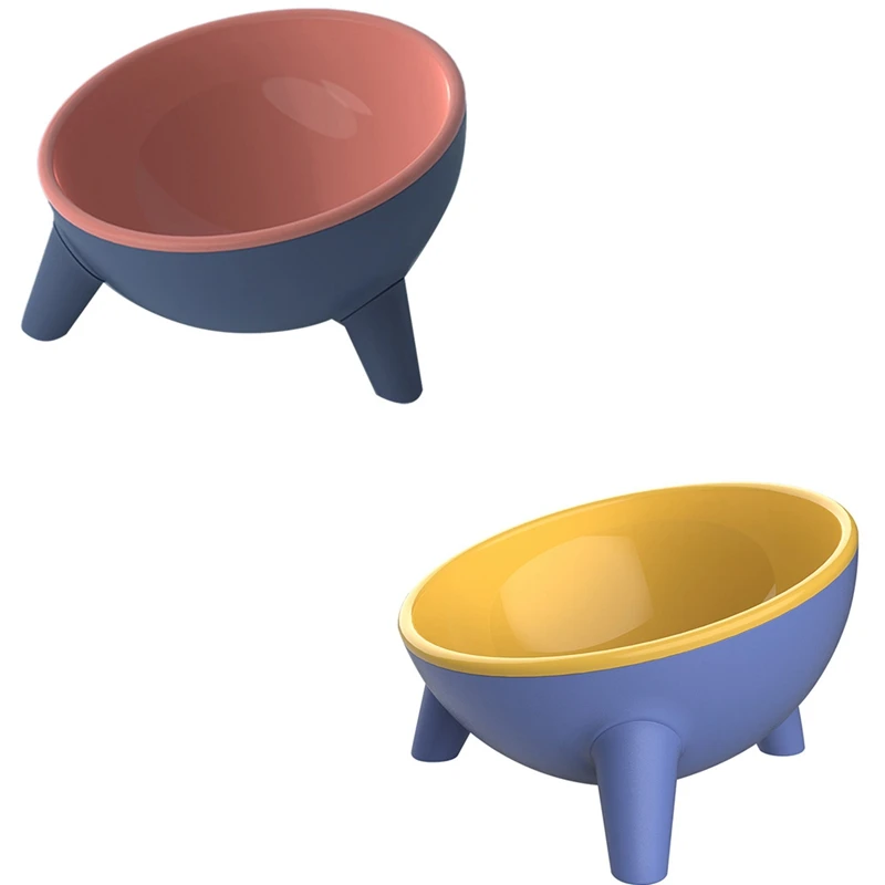 

Pet Cat Bowl With Stand For Cat Dog Raised Non-Slip Neck Guard Pet Eating Food Bowls For Small Dogs Supplies
