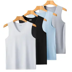Image for Trendy Sports Vest Ice Silk Fine Sewing Slim Fit S 