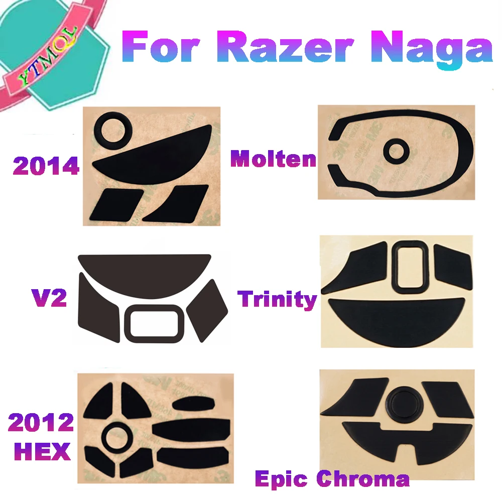 1 комплект мыши для Razer Naga 2012 2014 Chroma Epik Hex V2 Cair Edisi Khusus Naga Trinity 0,6 мм игровая мышь Mengganti Kaki