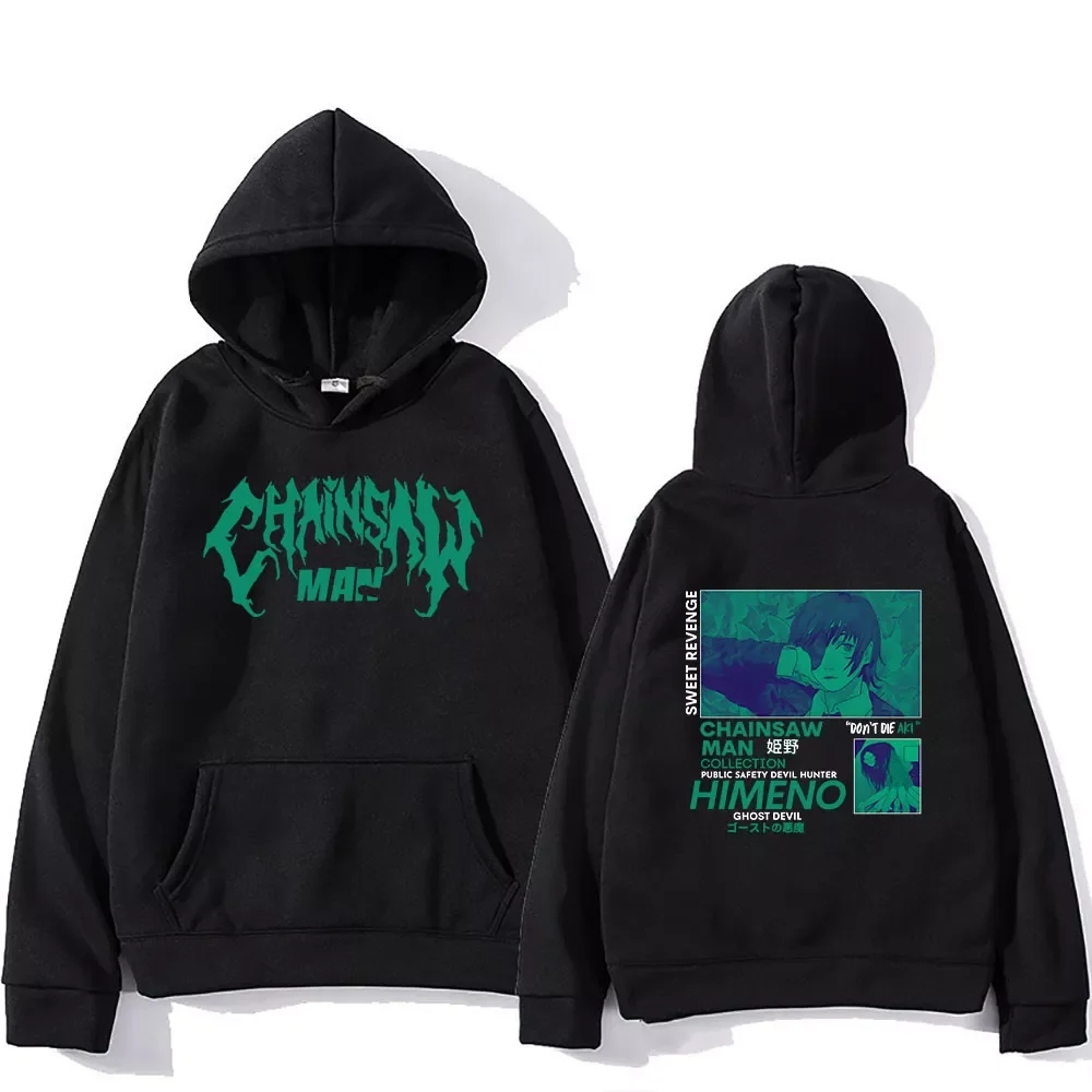 

NEW IN 2023 Y2 Men/women y2k Game Chainsaw Man Hoodie Himeno Print Fashion Sweatshirts Pullover Clothes Japanese Anime Cosplay T