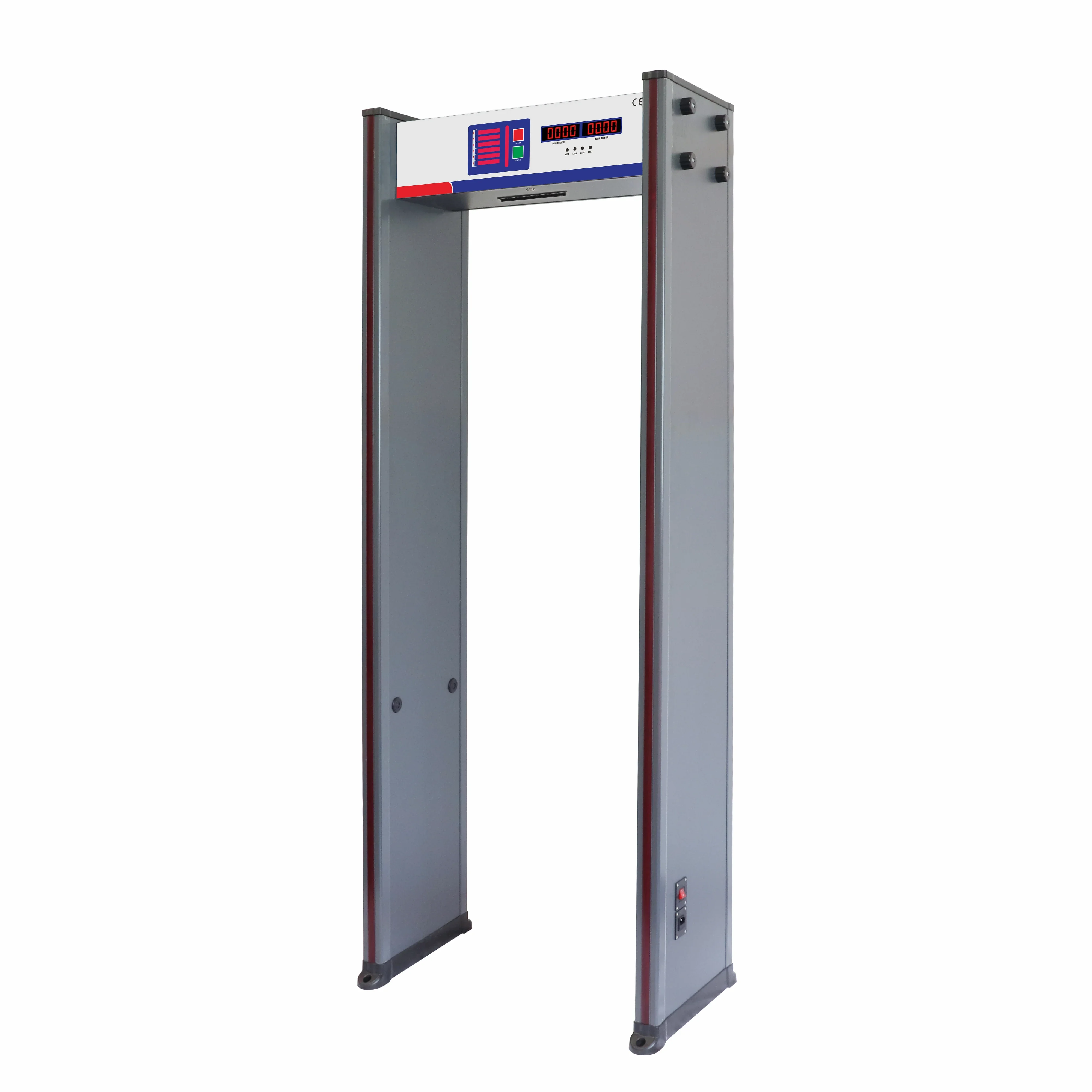 100C Прогулка через металлоискатель арка детектор