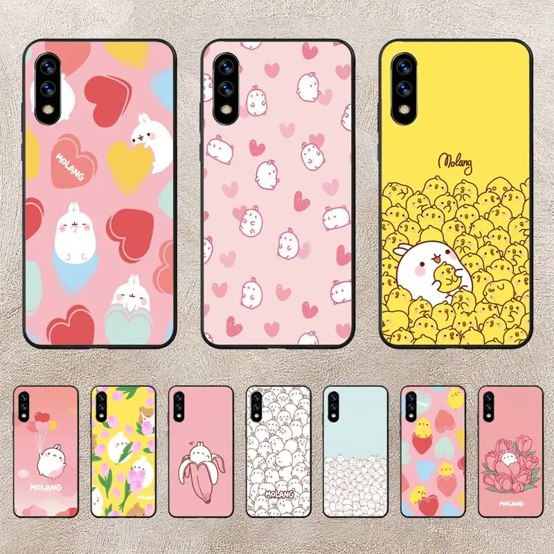 

Kawaii Molang Phone Case For Huawei P10 P20 P30 P50 Lite Pro P Smart Plus Cove Fundas
