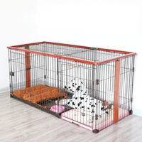 pet dog cage with toilet teddy fight for small and medium sized dogs solid wood dog cage fence wire cage