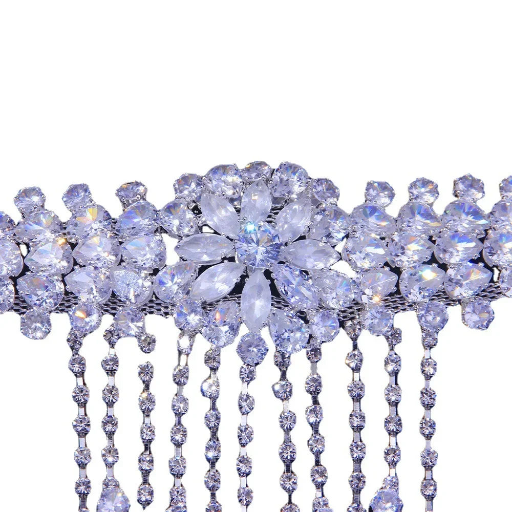 Европейский и американский крупный цветок с бахромой украшение для женщин