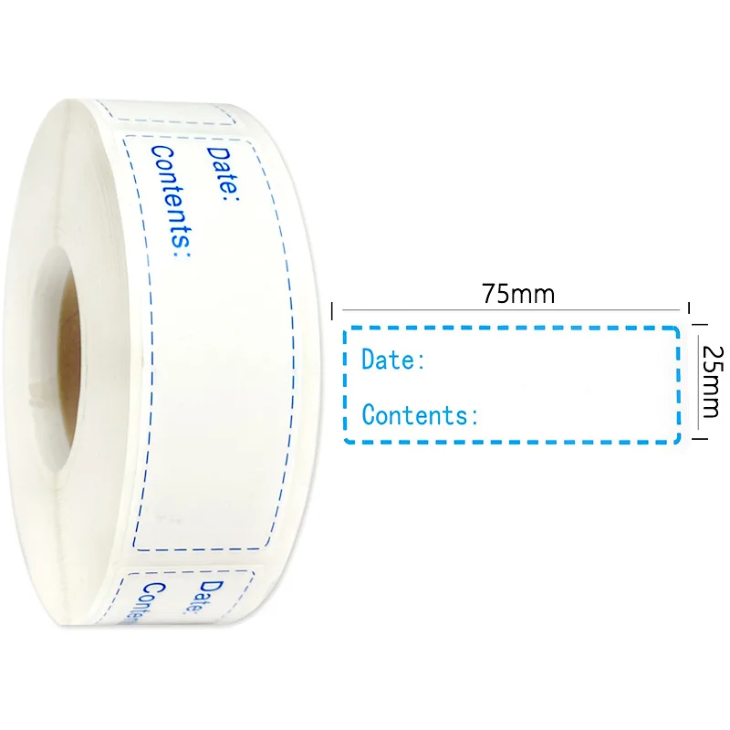 

150pcs/roll Kitchen Sticker Refrigerator Freezer Food Storage Date Content Label