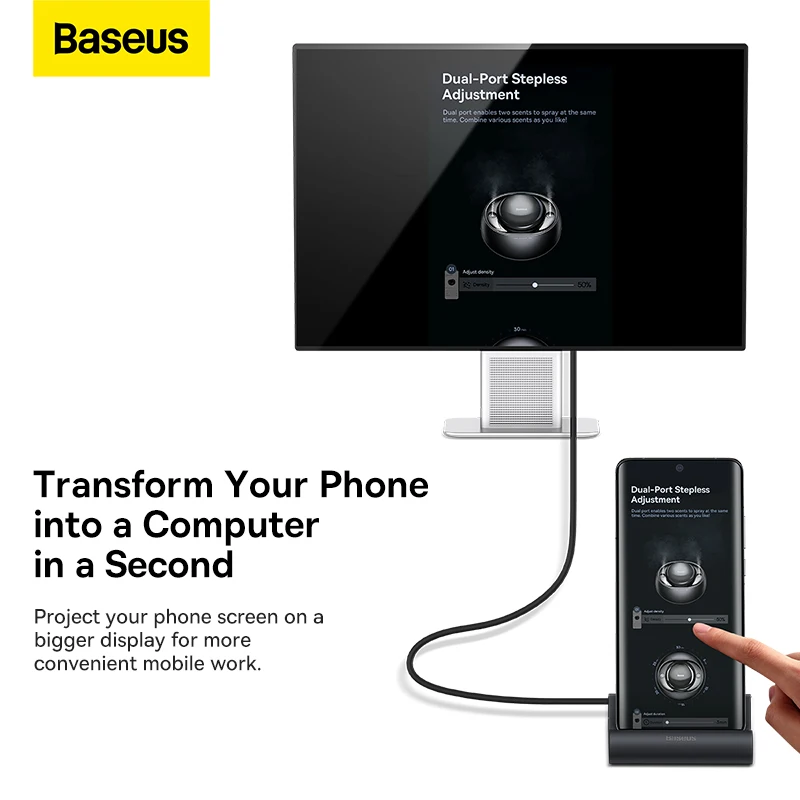 Док-станция Baseus с USB Type-C на 4K HDMI поддержка SD/TF 3 0 PD 100 Вт быстрая зарядка док-станция