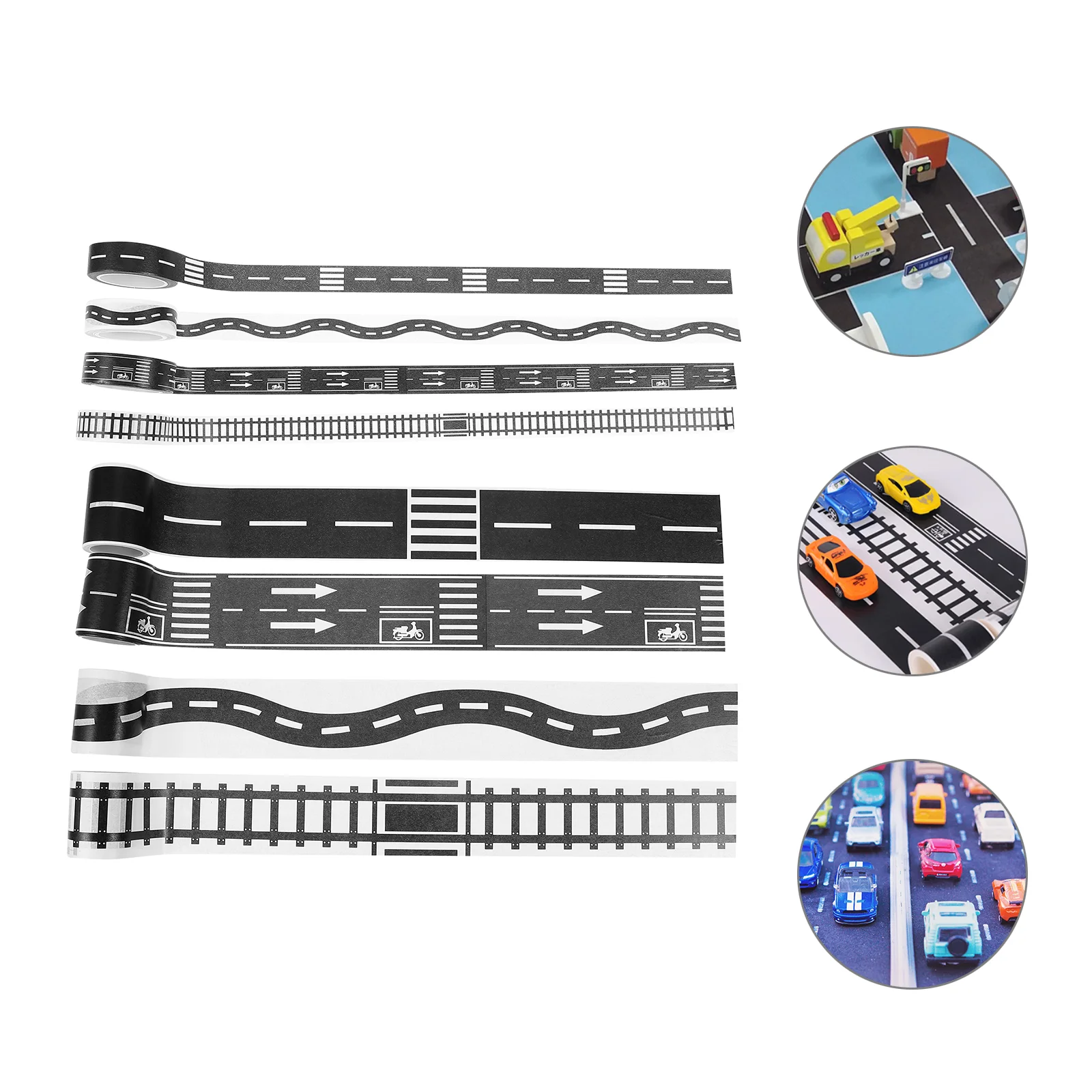 

Transportation Paper Adhesive Tape Traffic Washi Masking Toy Stickers Car Track Road Children Decoration