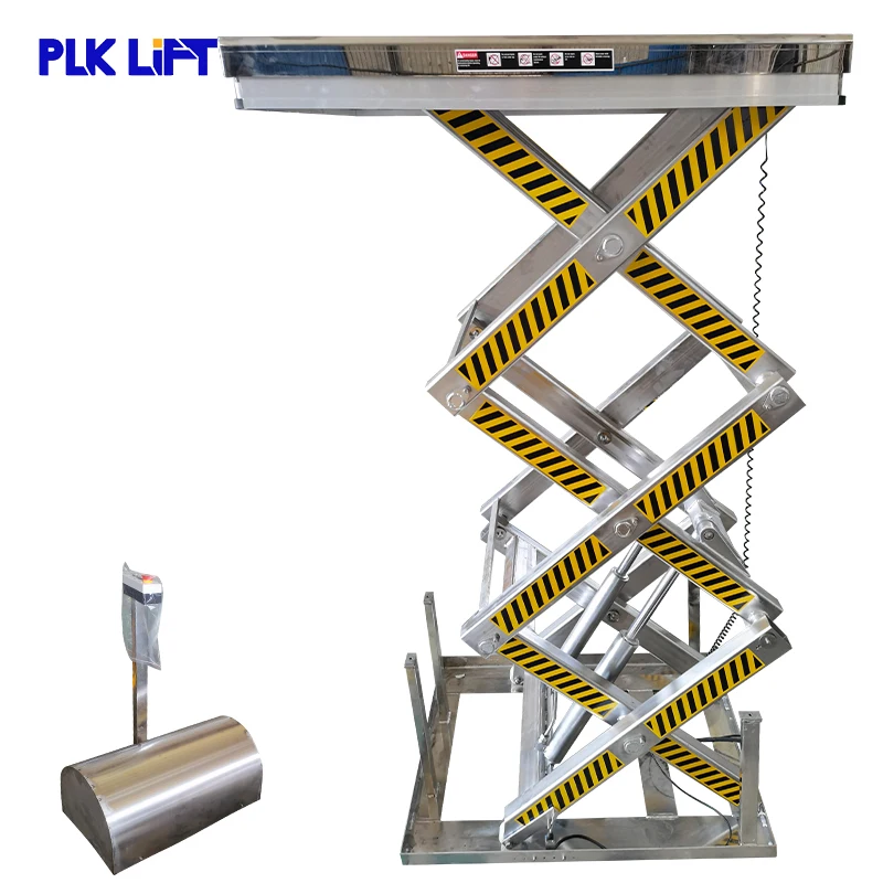 New Arrival Table Lifter Scissor Platform Hydraulic Jack Goods Lifting Equipment with Stainless Top | Machine