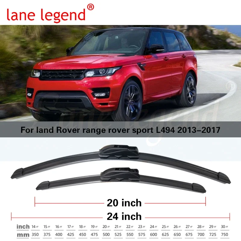

Щетка стеклоочистителя для land Rover range rover sport L494, стеклоочистители для лобового стекла автомобиля, 24 дюйма + 20 дюймов, 2013-2017