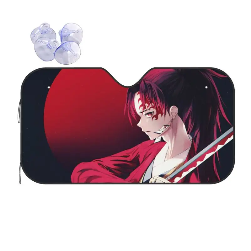 

Ghost Slayer Anime Car Sunshade Cartoon Animation Car Sunscreen UV Protection Auto Parts Decorative Sunshade