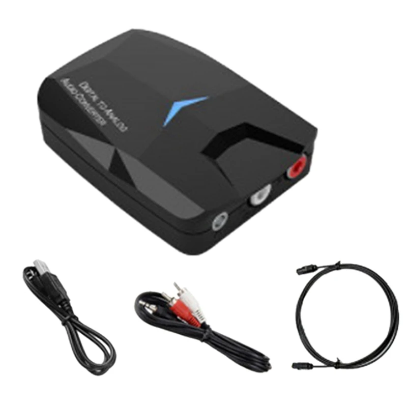 

Digital To Analog Audio Converter Adapter For Fiber Optic Coaxial Audio Converter Bluetooth 5.0 Receiver
