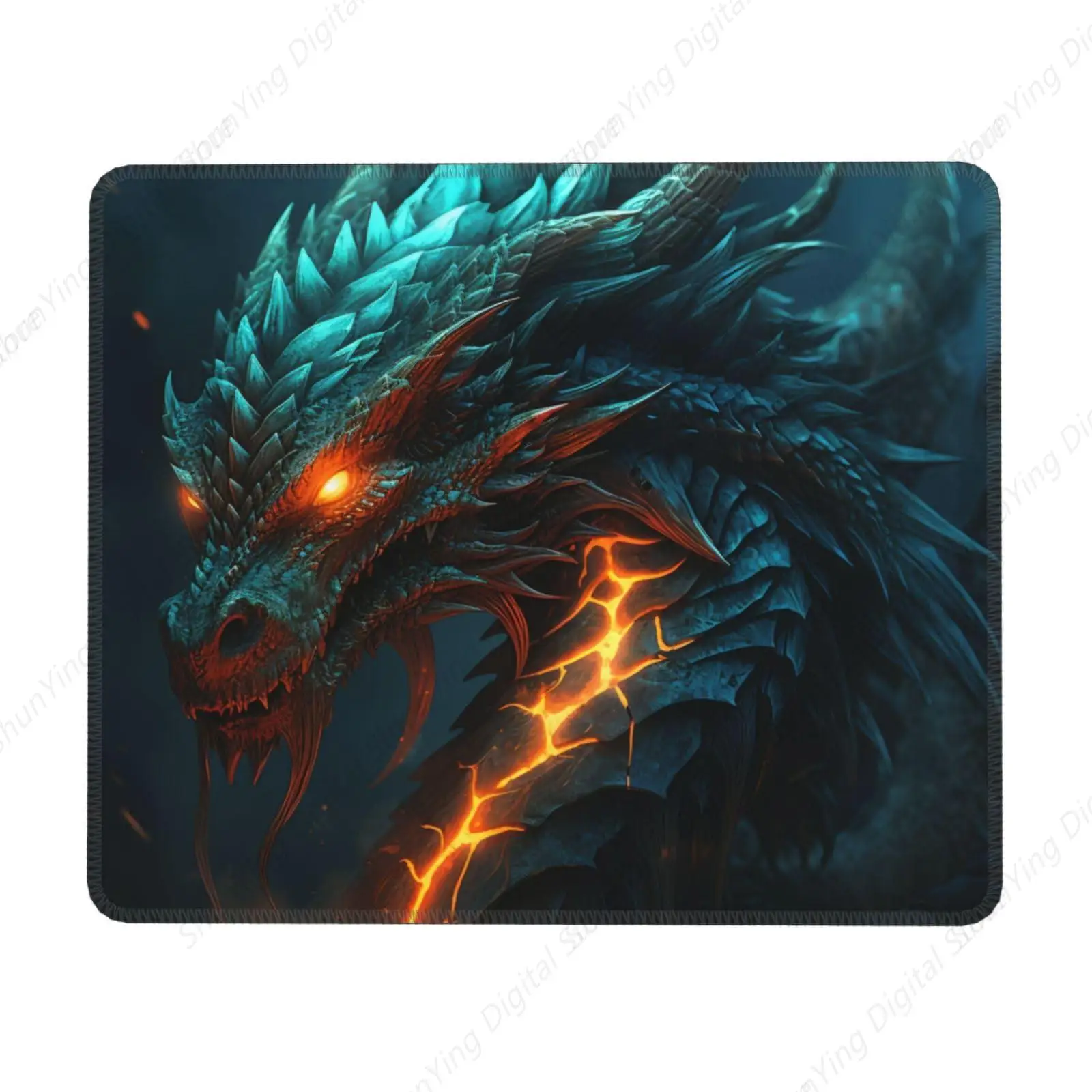 Коврик для мыши с крутым узором Dragon нескользящий резиновый коврик игровой