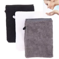 reusable makeup remover glove microfiber facial cleaning glove soft face cleaner towel pads face deep cleaning skin care tools