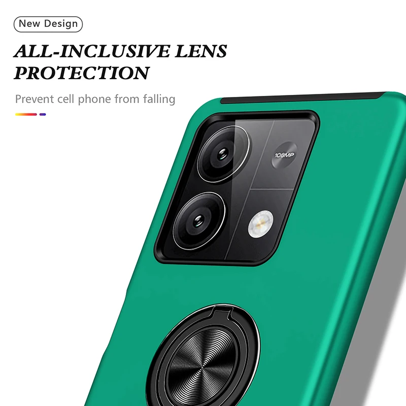 Для Poco X6 5G чехол Armor Magnetic Ring Stand Funda для Xiaomi PocoX6 Poko Little Pocco X 6 6X защитный