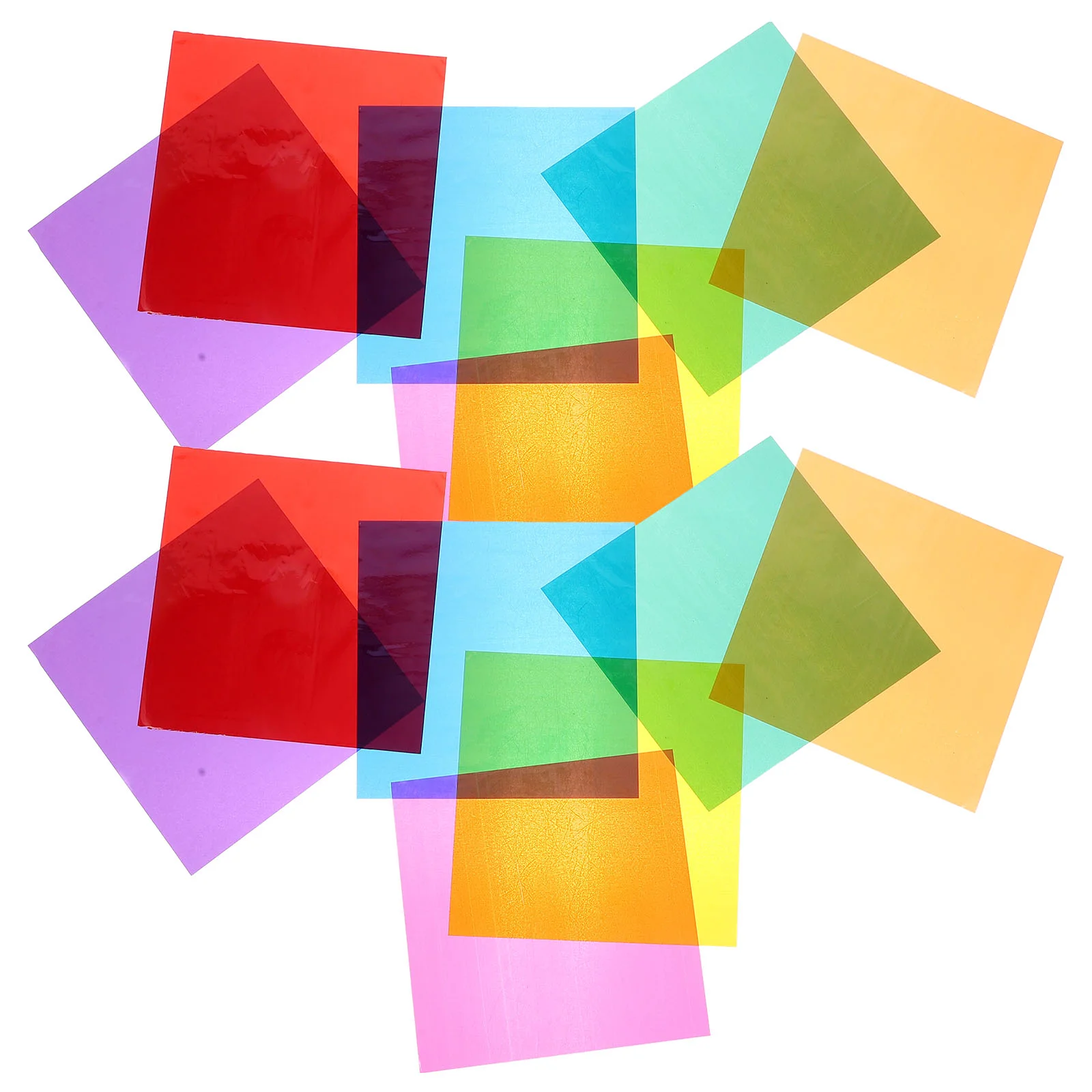 Игра ярких цветов целлофановый материал прозрачная квадратная декоративная