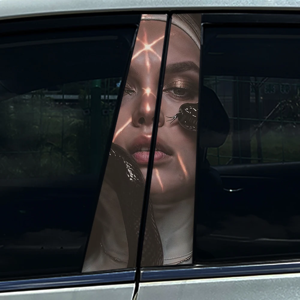 Крутые готические наклейки на автомобиль в виде змеи монахини автомобильные