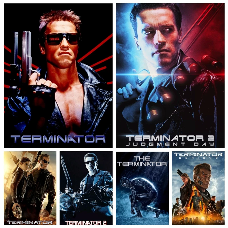 

Amercian Sci Fi Movie The Terminator Diamond Embroidery Painting Arnold Schwarzenegger Photo Cross Stitch Handicraft Home Decor