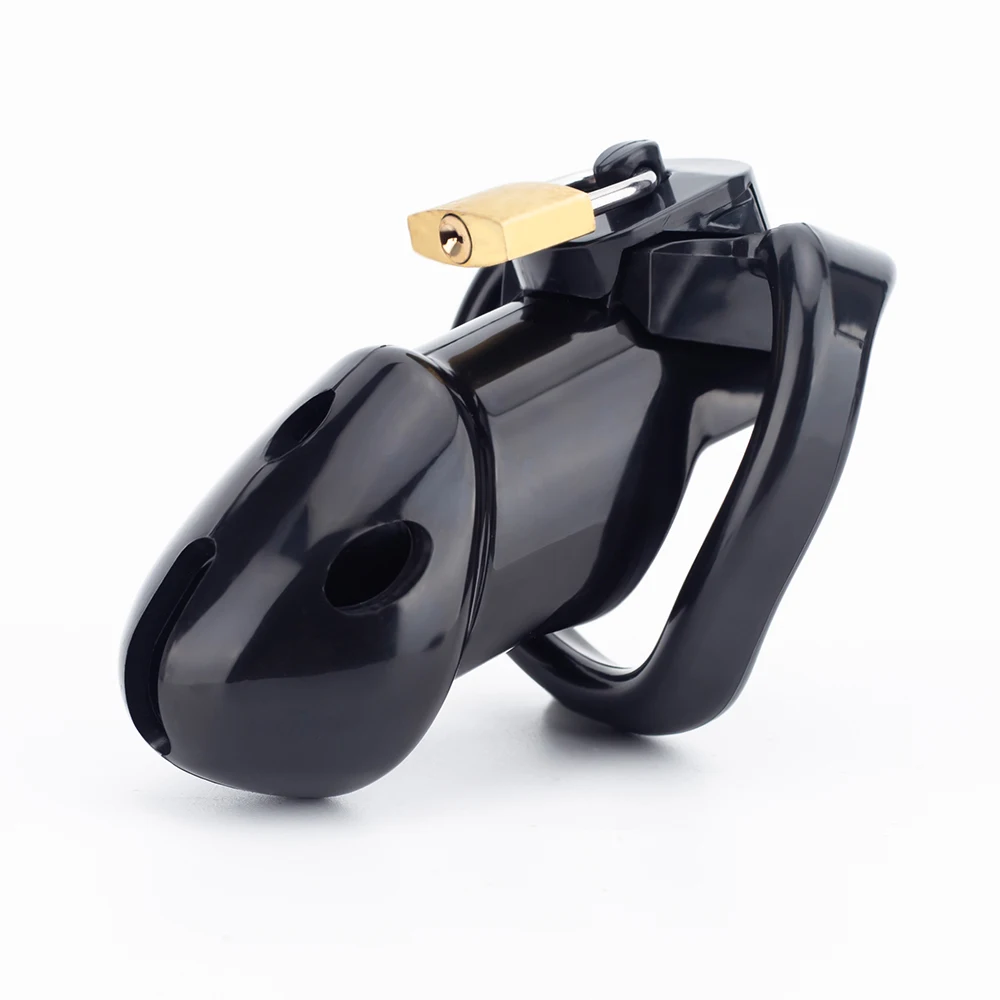 Новая мужская пластиковая клетка верности набор легкая для члена черный пояс с 3