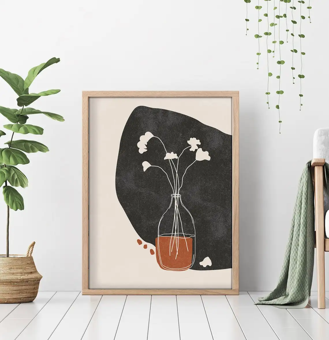 

Framed Table Decoration Home Decor Modern Single Wooden Frame