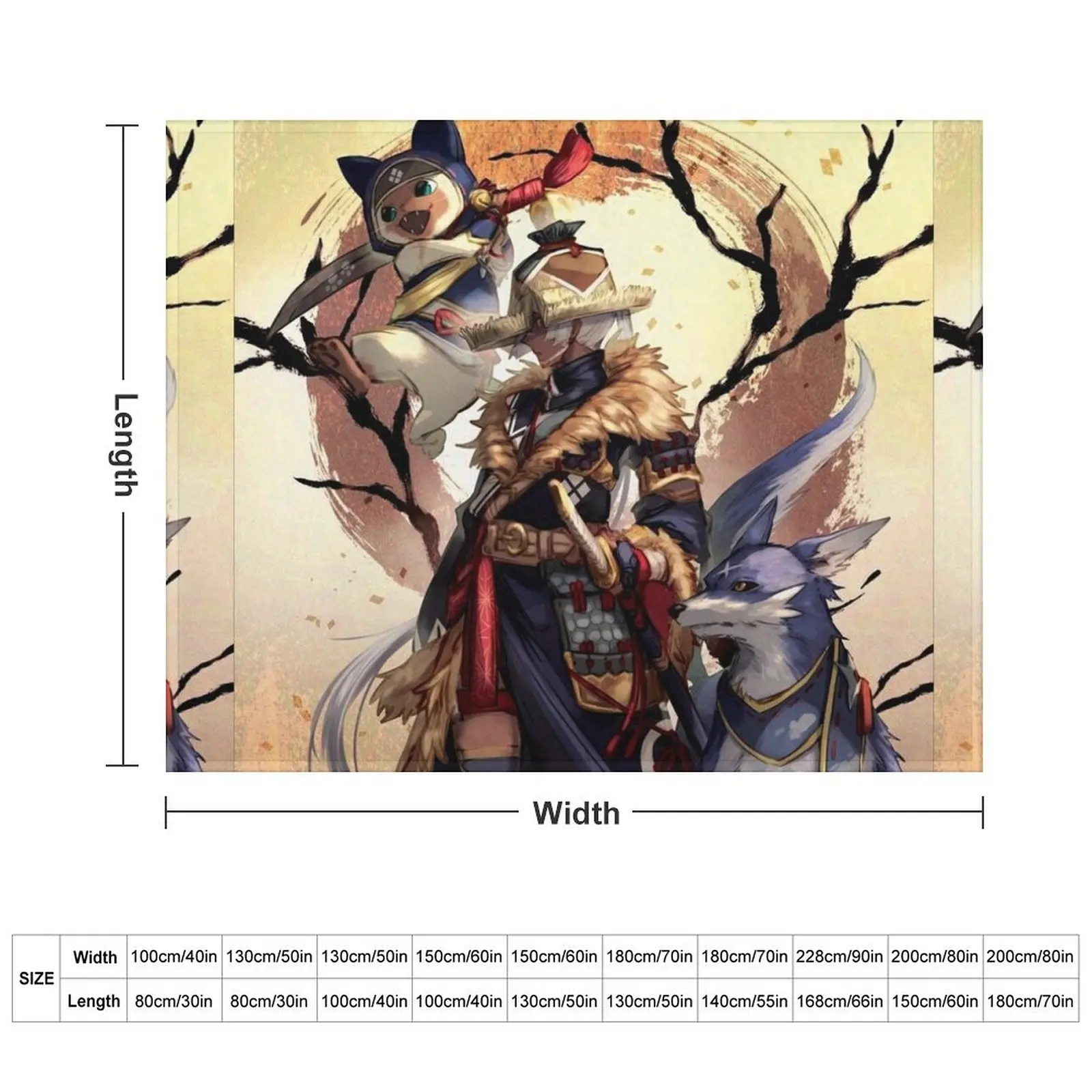 Одеяло Monster Hunter Rise Thins одеяла для дивана Polar