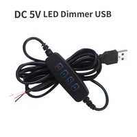 2m black usb led dimme dc 5v dimmable switch cable light modulator lamp line dimmer controller table lamp power wire