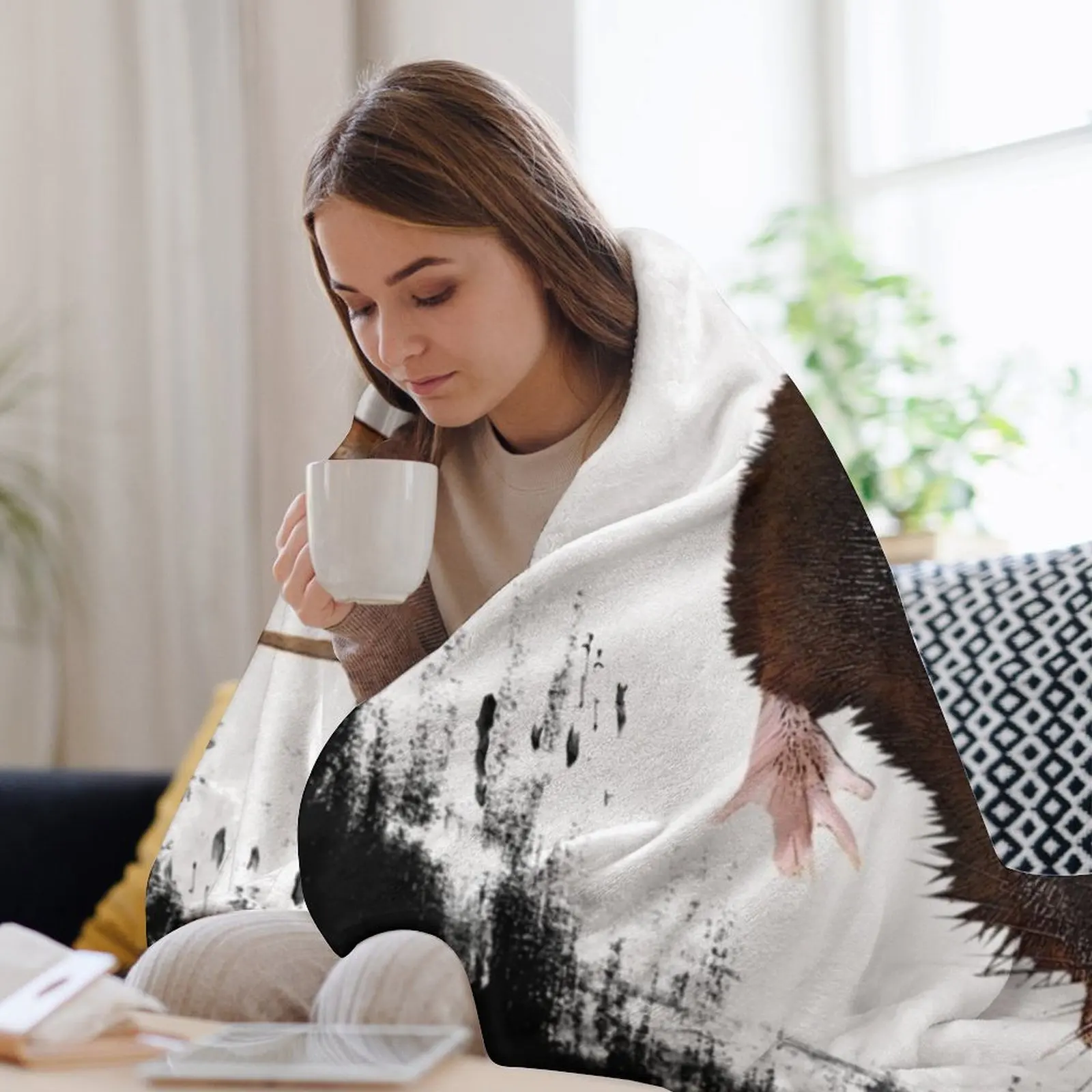 крыса с фоном грызунами милыми домашними животными подарками веером крысы Плед