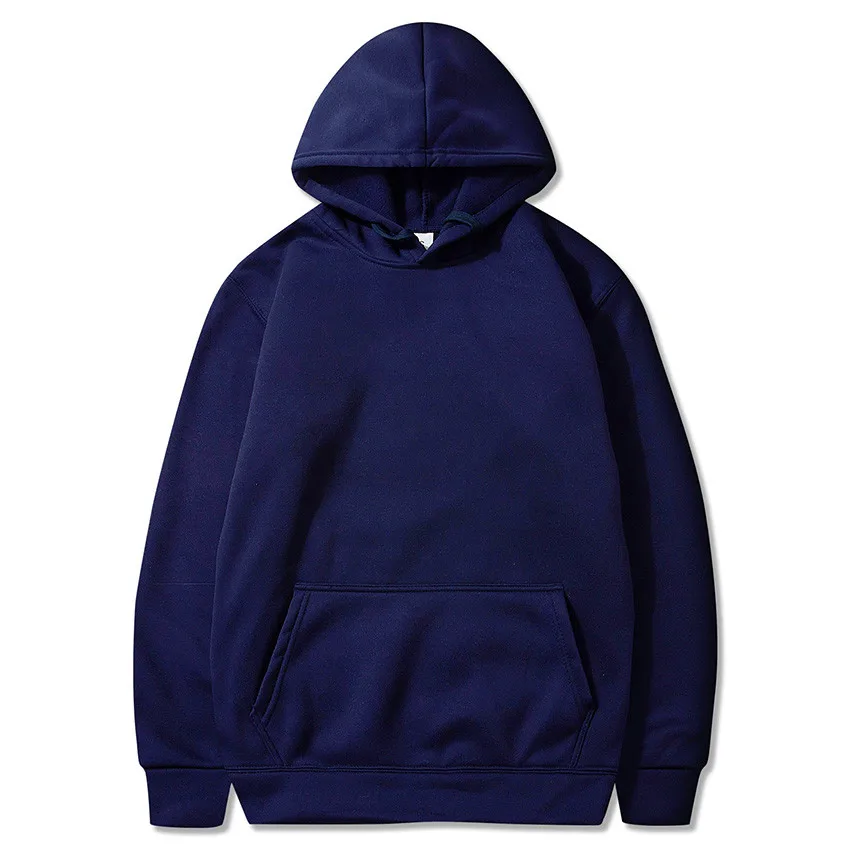 

2022 new high quality hooded solid color pullover sweater for men and women sports
