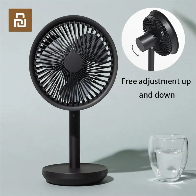 

New Xiaomi Desktop Fan 60 Degree Shaking Head Height Wind Speed Adjustable 4000mAh Type-C Chargeable Summer Portable Cooling Fan