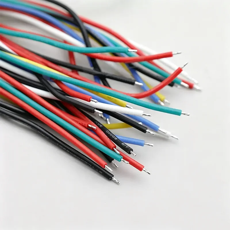 Фото 10 шт. кабельных разъемов HY2.0мм с одним контактом, провод 22AWG UL3239 силиконовый, штекерный, 2P 3P 4P 5P 6P, соединительный кабель, луженый медный провод №4