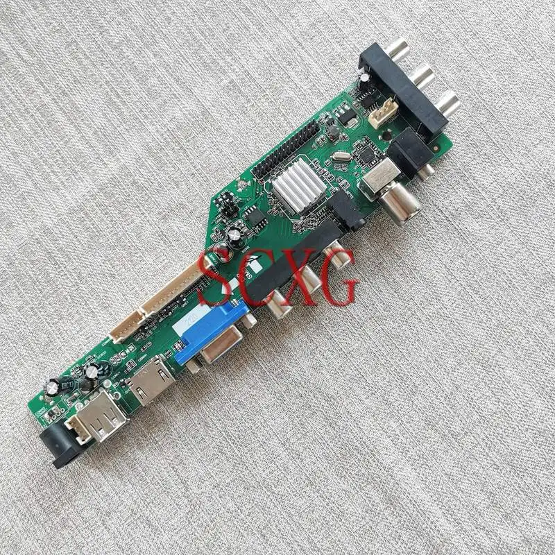 ЖК-панель для ноутбука LP101WSA HT101WSB, плата цифрового драйвера DVB 1024*600 LVDS 40 Pin 10,1 "HDMI-совместимый VGA, Комплект «сделай сам» USB AV RF
