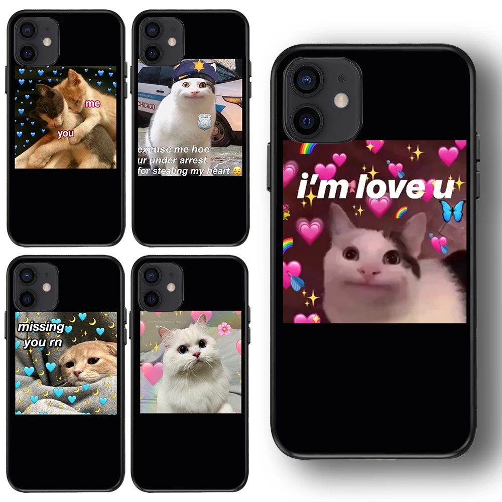 

Cartoon Cute Animal Cat Puppy Pattern Phone Case for Iphone Se 6 6s 7 8 11 12 13 Plus Mini X Xs Xr Pro Max