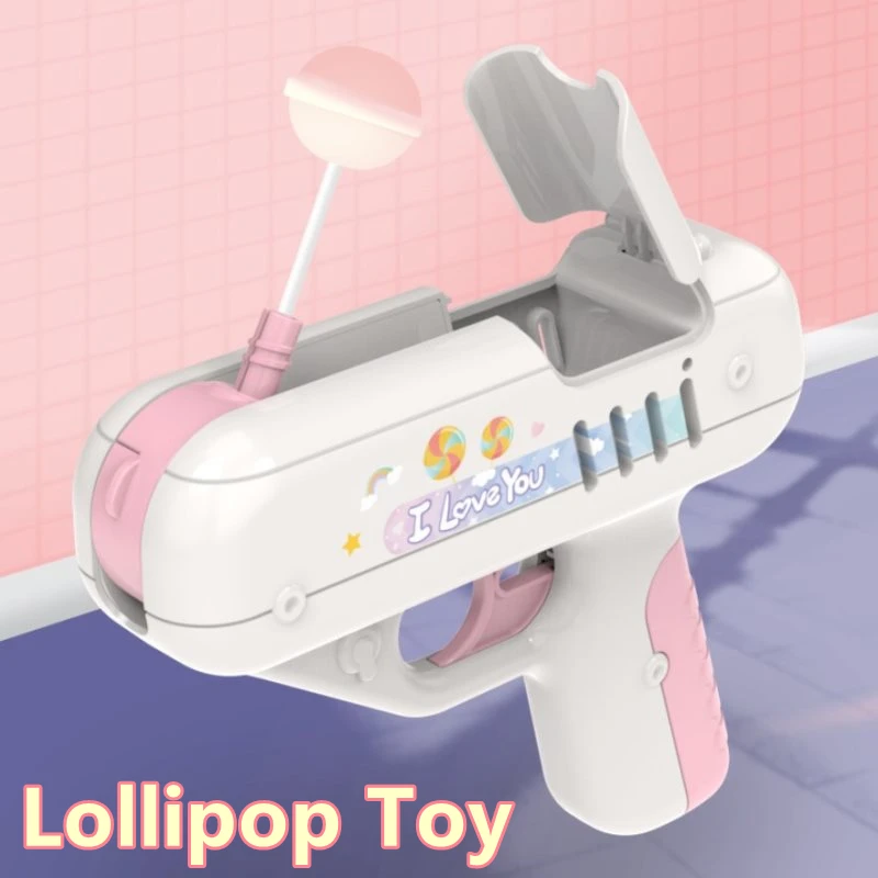 

Cute Love Surprise Gun Lollipop Holder Creative Toy Candy Storage Christmas Gift for Boy Children Kids Funny Surprise Gift