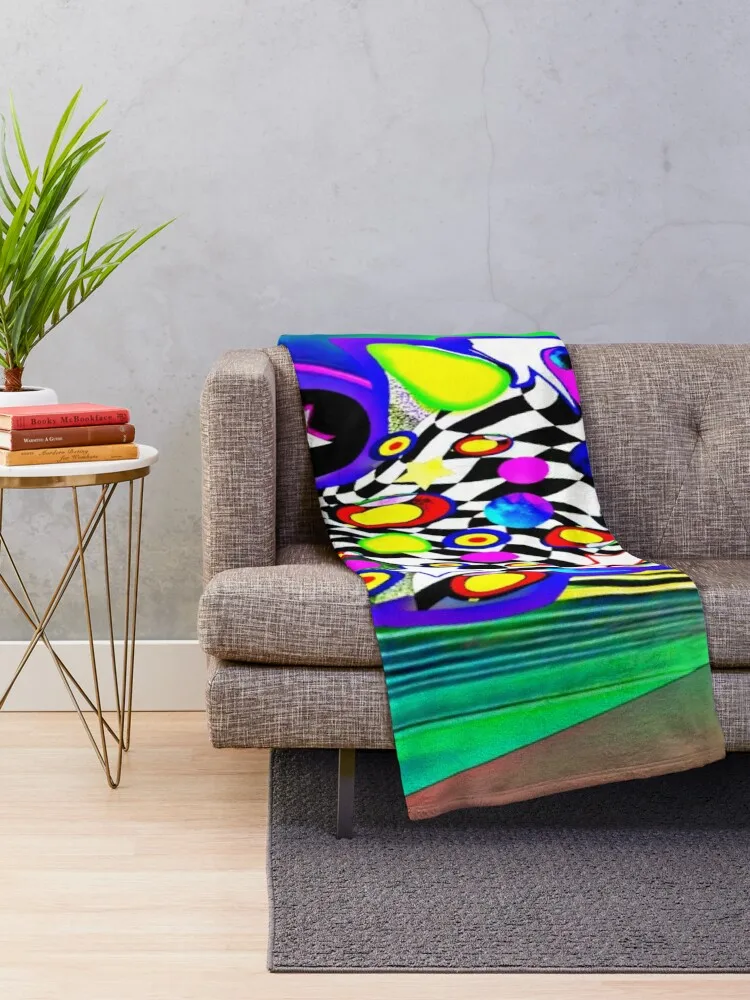 Точки или пятна. Стрельба яркого цвета фон и сцентр. Одеяло. Одеяло для дивана.