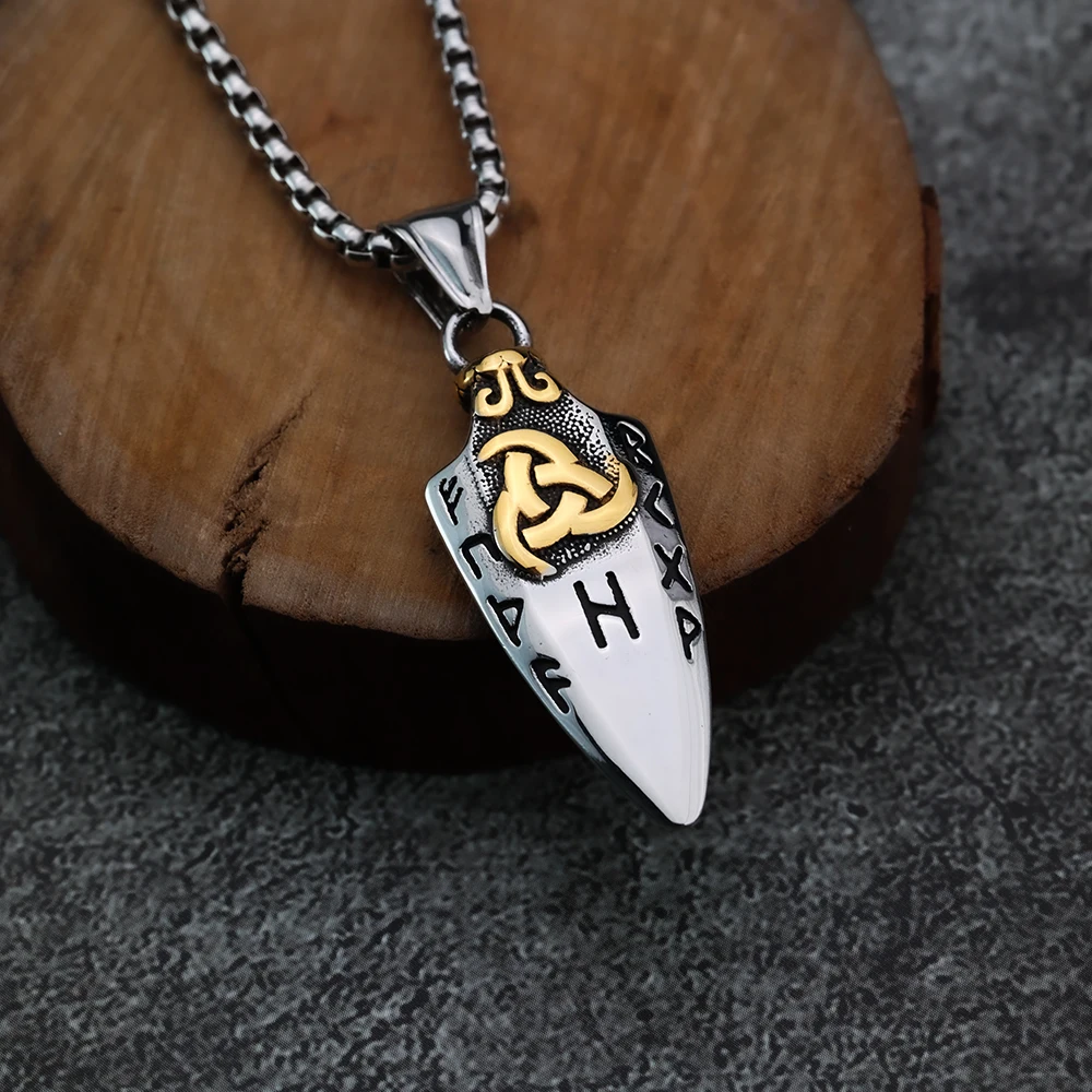 Ожерелье С Подвеской В Виде Буквы Викингов Европейском И Американском Стиле