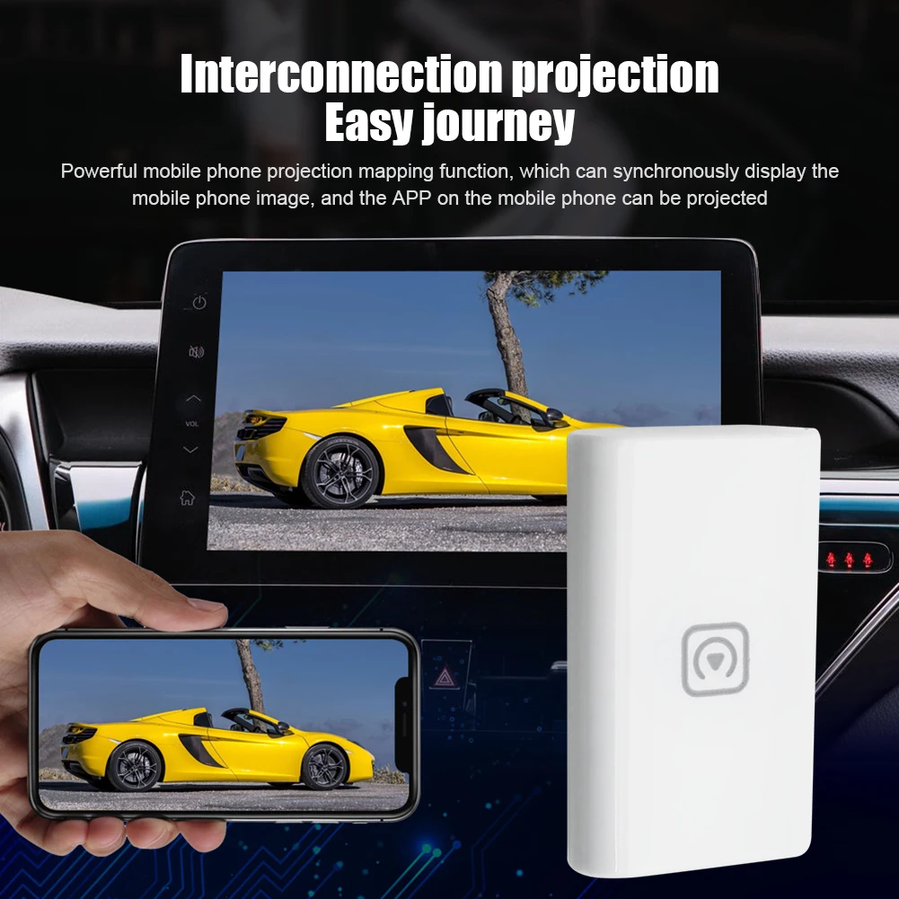 

Беспроводной модуль CarPlay, подключи и работай, мультимедийный видеобокс, портативный беспроводной адаптер Carplay для Android, CarPlay